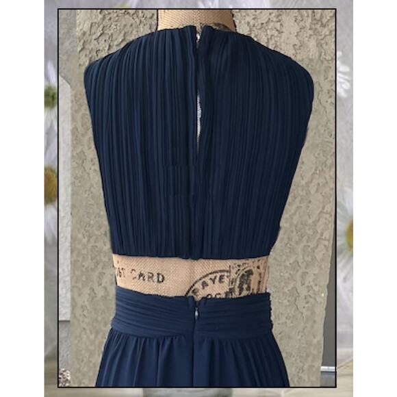 Lulus Navy Blue Cutout Vivid Imagination Maxi Dress Size XL - Picture 5 of 10